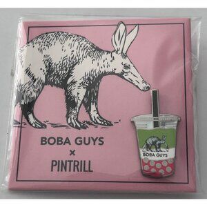 Boba Guys X Pintrill Limited Edition Enamel Lapel Pin Boba Drink New